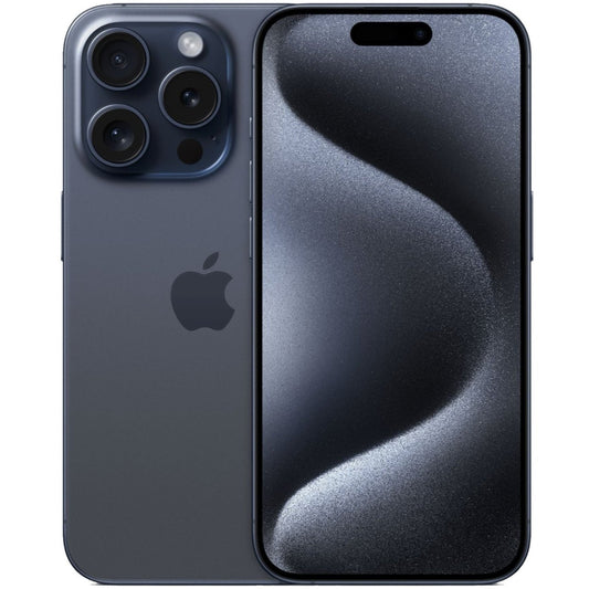 iPhone 15 Pro, 256GB, titan blau, ID 0197549, Zustand sehr gut, Akku neu