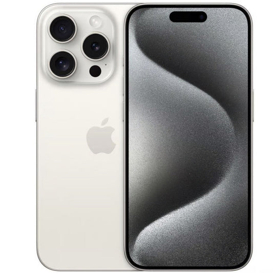 iPhone 15 Pro, 128GB, titan weiß, ID 6053859, Zustand sehr gut, Akku 93%