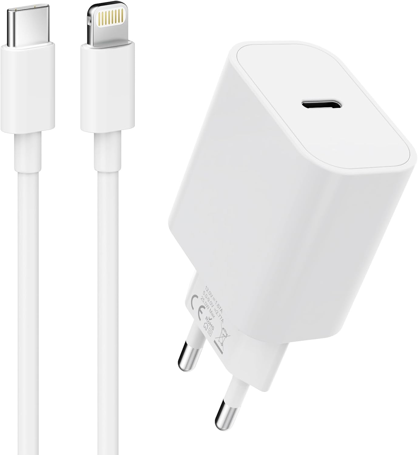 Set: Ladezubehör für iPhone (20W-Adapter) OEM