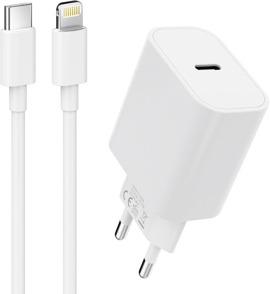 Set: Ladezubehör für iPhone (20W-Adapter) OEM