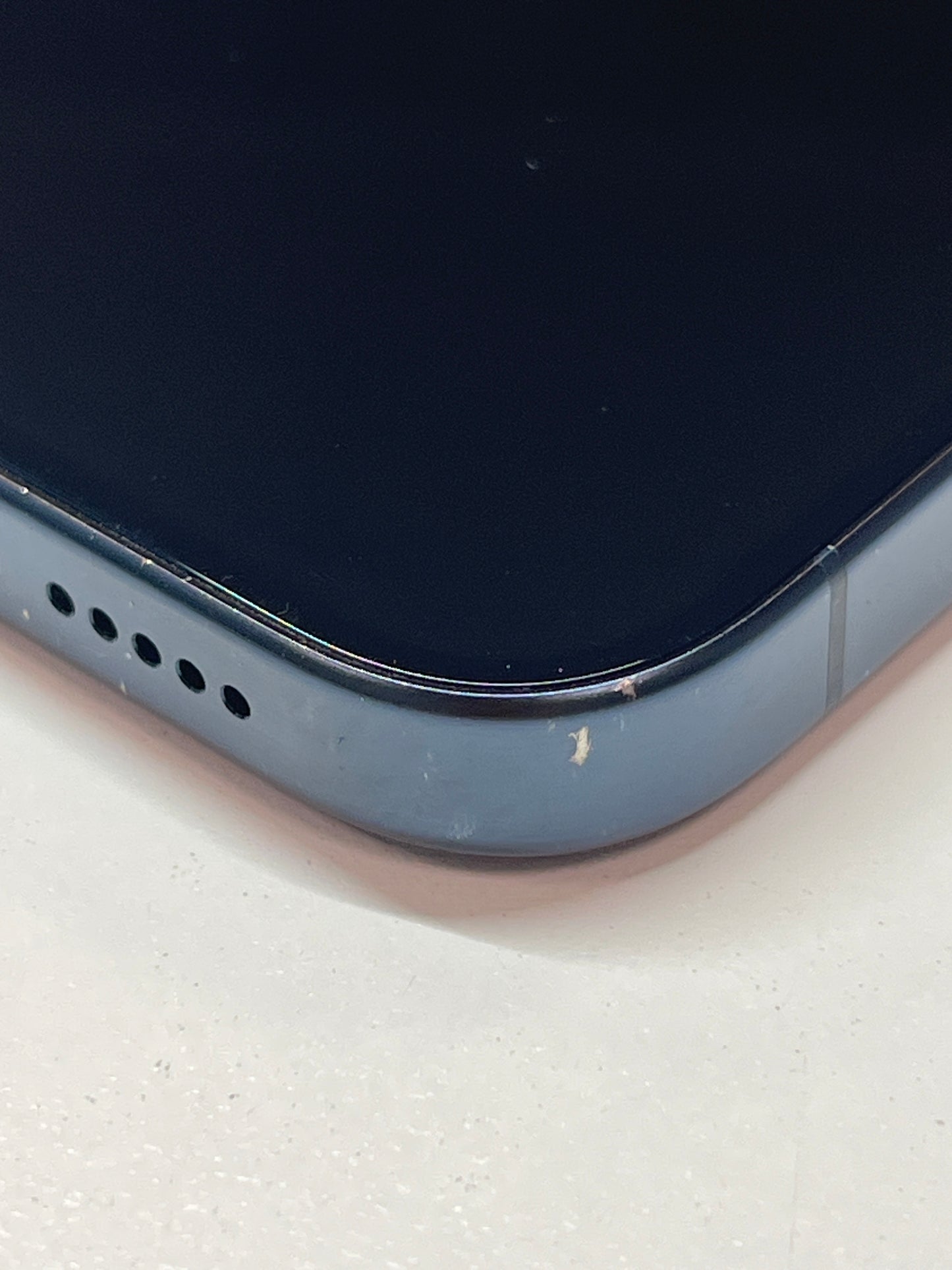 iPhone 15 Pro, 128GB, titan blau, ID 6733236, Zustand sehr gut, Akku neu
