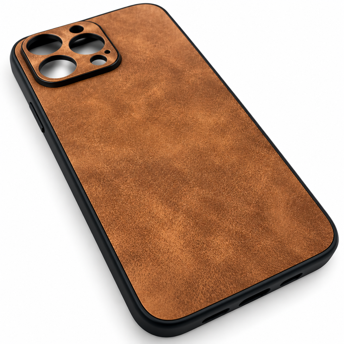 Schutzhülle Softcase Alcantara Style "cognac-braun"