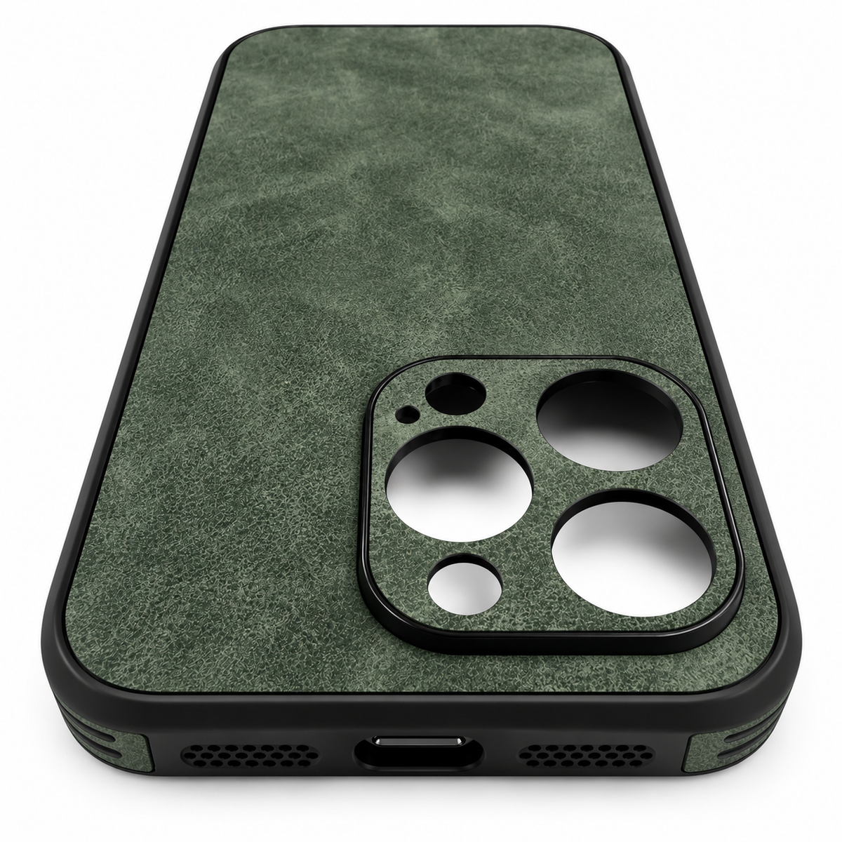 Schutzhülle Softcase Alcantara Style "dunkelgrün"