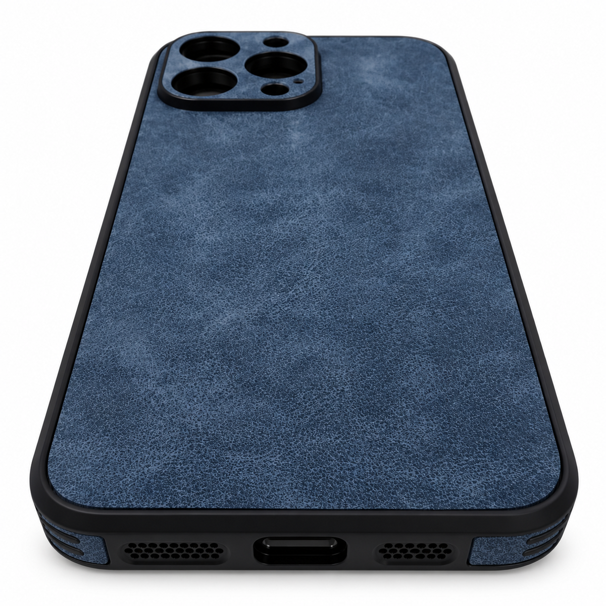 Schutzhülle Softcase Alcantara Style "navy-blau"