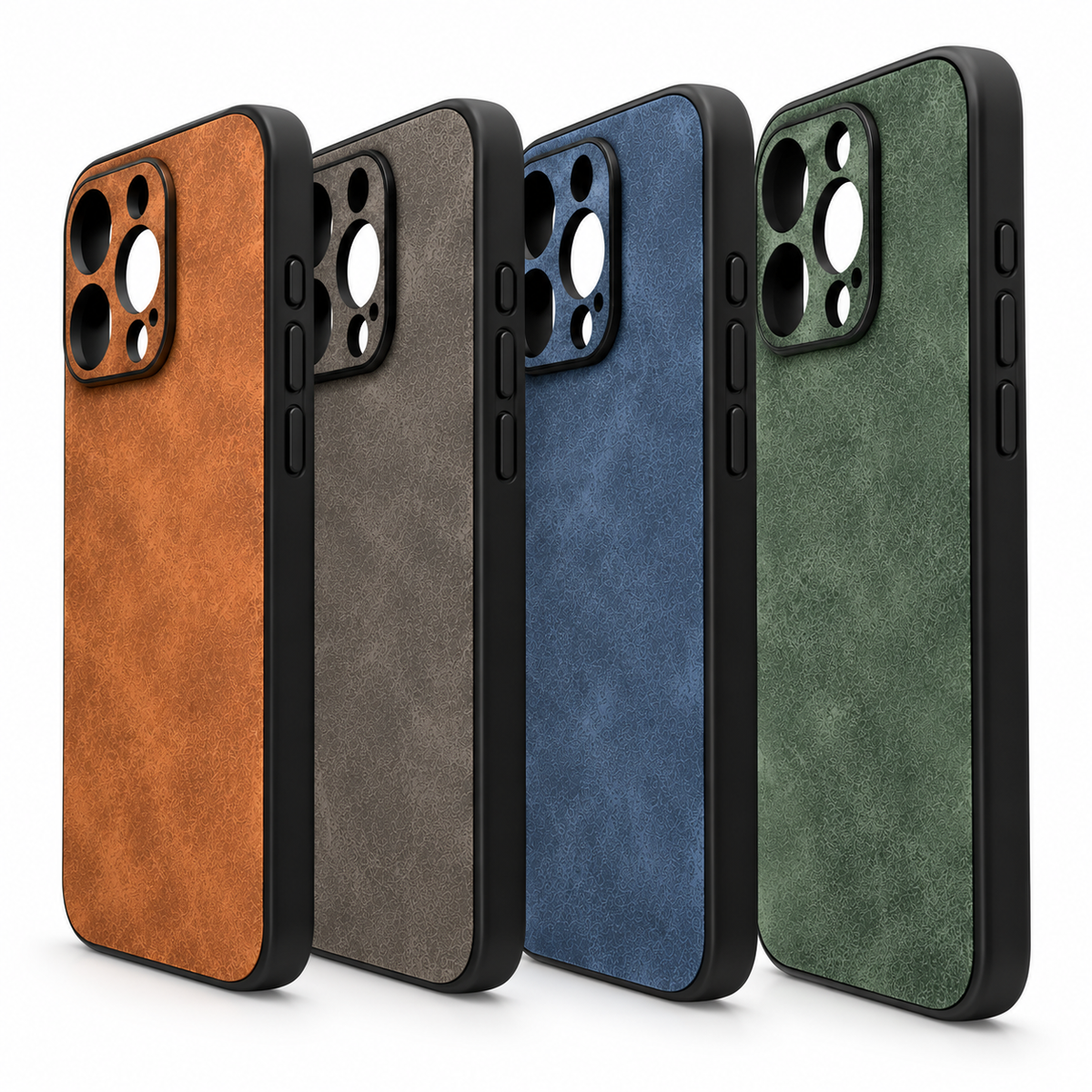 Schutzhülle Softcase Alcantara Style "cognac-braun"