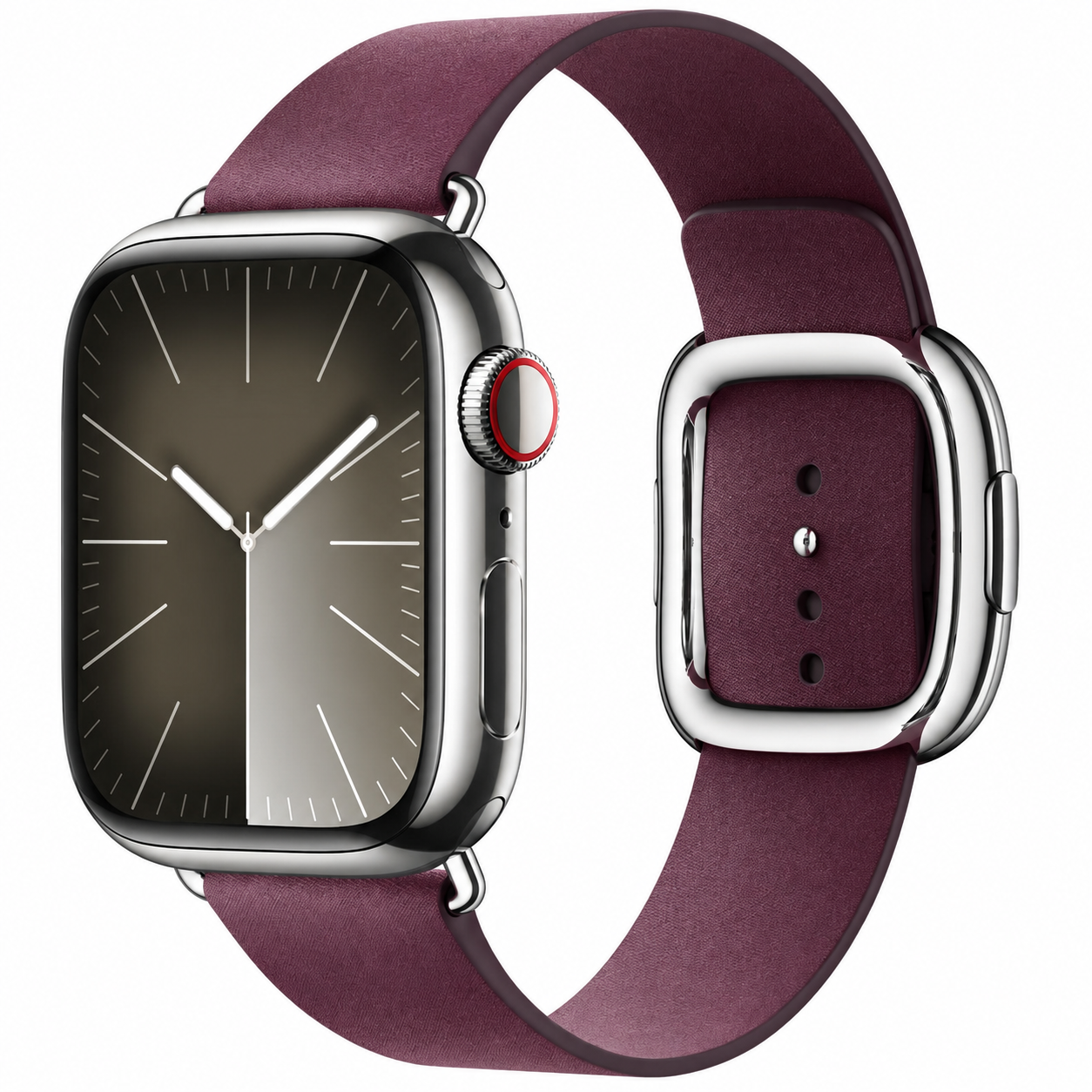 Original Apple Watch Armband mit Moderner Schließe Mulberry