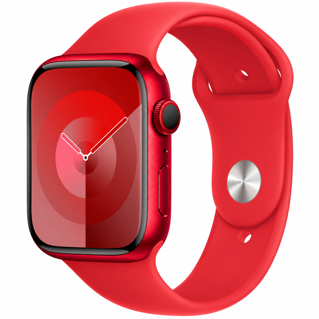 Original Apple Watch Sport Armband in der Farbe rot / ProductRed 