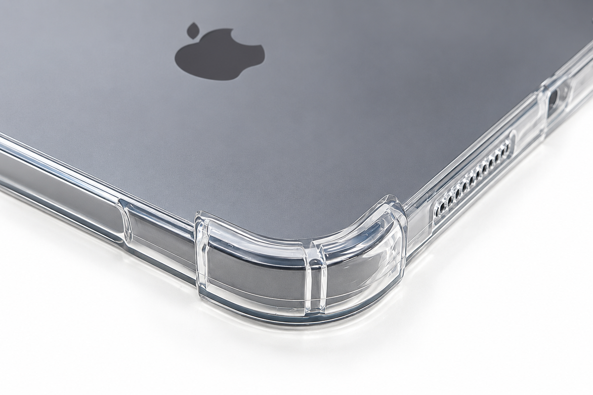 Shockproof-Schutzhülle, Airbag Softcase, transparent für iPad