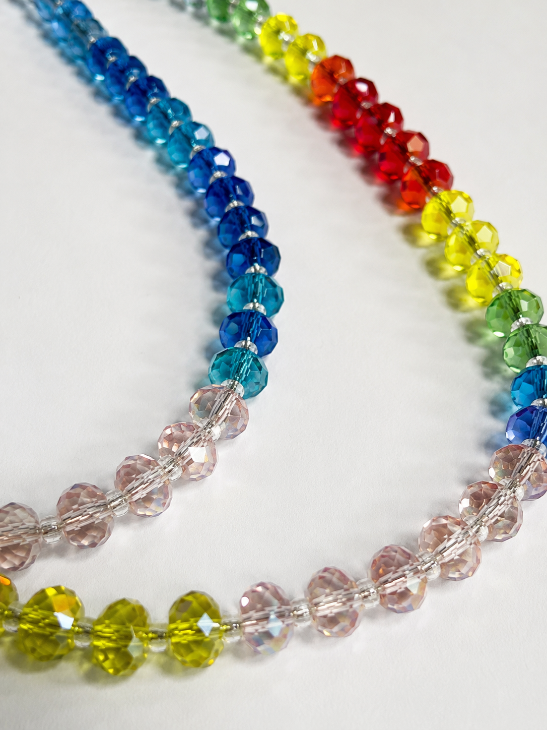 iPhone-Strap Handykette lang "Rainbow Crystal"