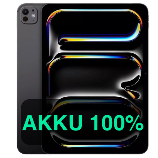 Refurbished Apple iPad Pro 2024 in space schwarz mit 100% Akku