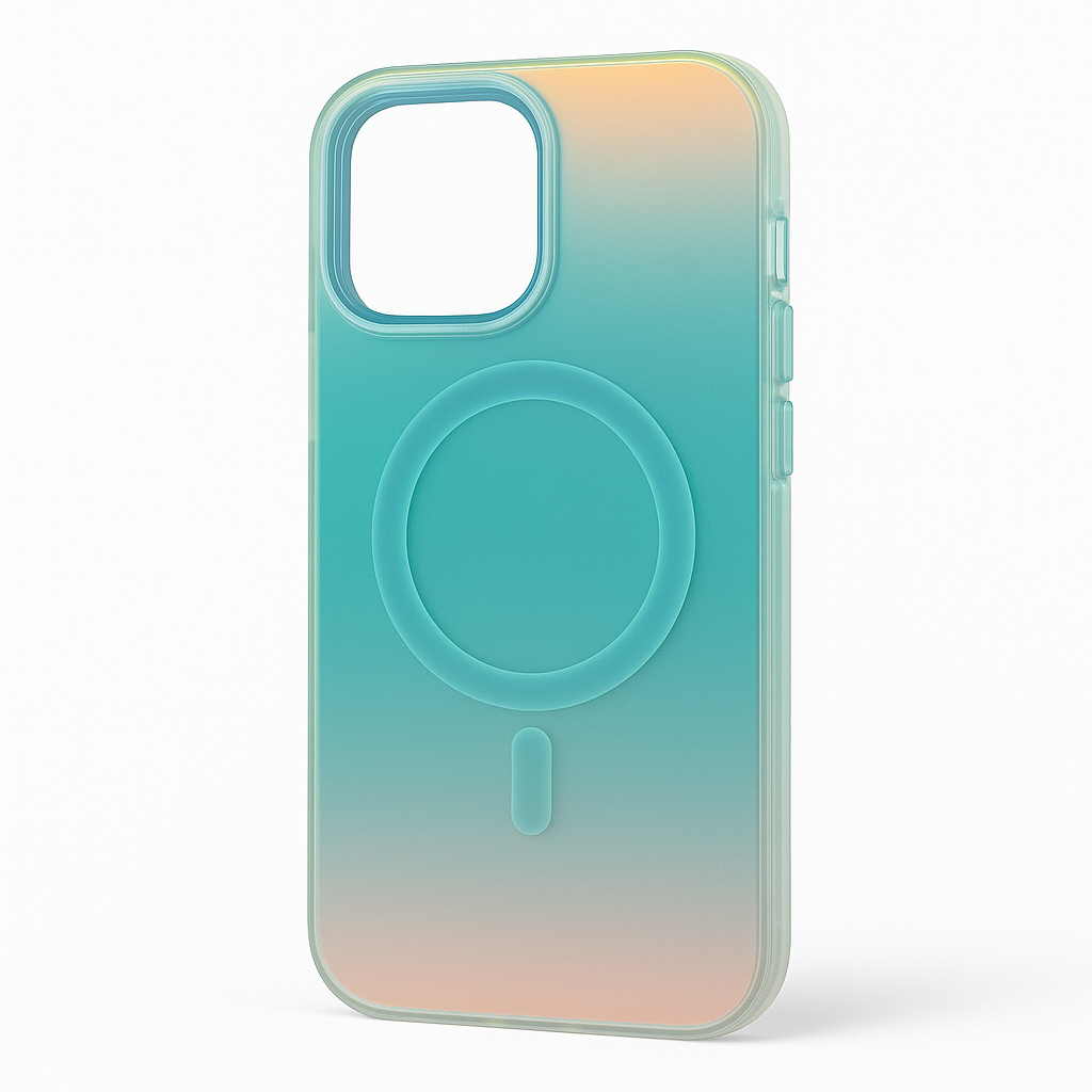 Schutzhülle für iPhones mit wechselnden Farben je nach Lichteinfall