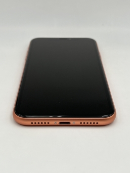 iPhone XR, 64GB, koralle (ID: 89715), Zustand "gut", Akku 87%