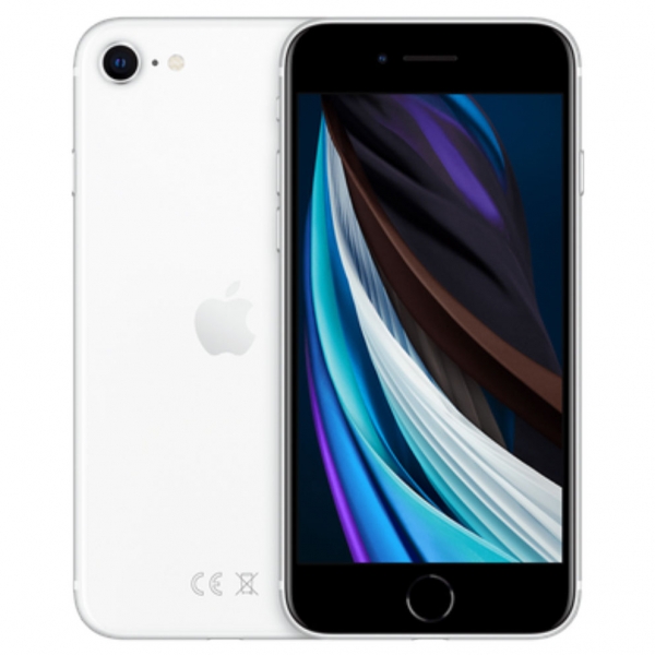iPhone SE 2020, 128GB, weiß (ID: 95653), Zustand "gut/sehr gut", Akku NEU**