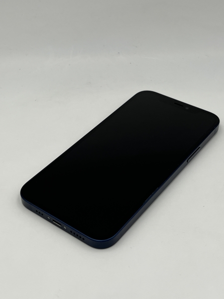 iPhone 12, 64GB, blau (ID: 45961), Zustand "gut", Akku 100%